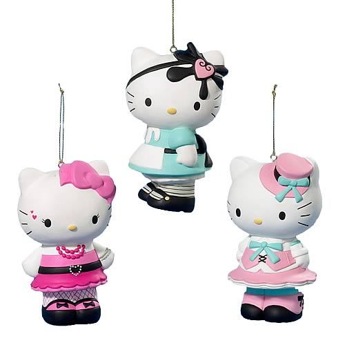 Hello Kitty Lolita 3 1/2-Inch Ornaments