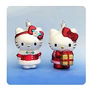 Hello Kitty 4 1/2-Inch Blown Glass Ornament Case