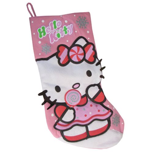 Hello Kitty 19-Inch Printed Felt Holiday Stocking