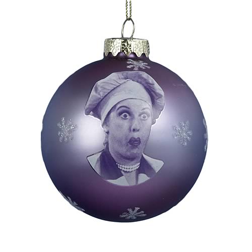 I Love Lucy Glass Ornament