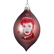 I Love Lucy Glass Droplet 4-Inch Ornament