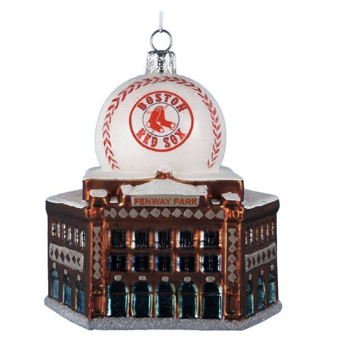 MLB Red Sox Logo Fenway Park with Ball Ornament