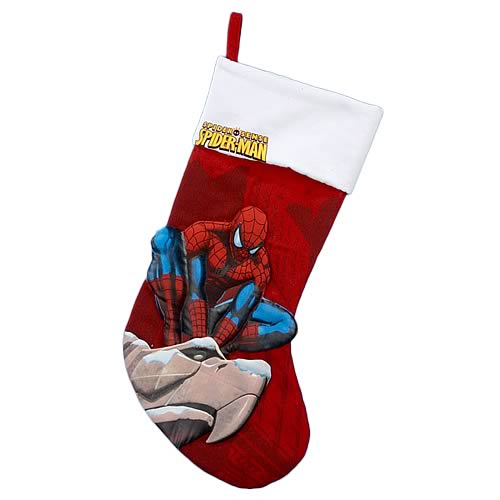 Spider-Man Print Applique Stocking