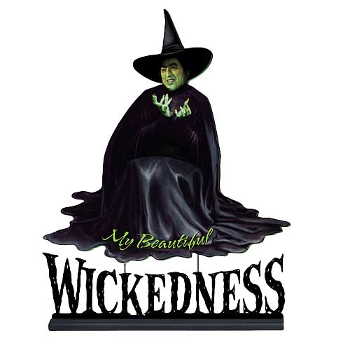 Wizard of Oz Wicked Witch 18 1/2-Inch Wooden Statue