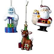 Rudolph the Red Nosed Reindeer Blow Mold Ornaments Set