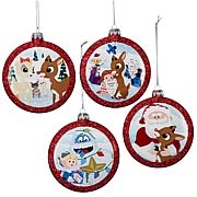 Rudolph the Red Nosed Reindeer 3 1/2-Inch Disc Ornaments