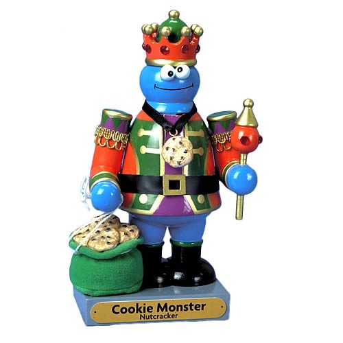 Sesame Street Cookie Monster 11-Inch Nutcracker