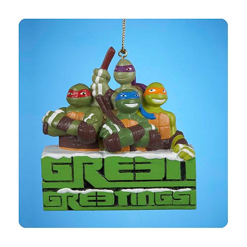 Teenage Mutant Ninja Turtles Green Greetings X-Mas Ornament