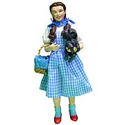 Wizard of Oz Dorothy and Toto Fabric Mache Statue