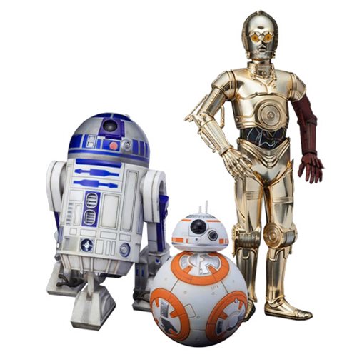 Star Wars: TFA C-3PO R2-D2 and BB-8 ArtFX+ 1:10 Statue Set