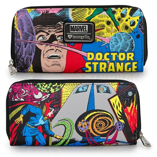 Doctor Strange Print Zip-Around Wallet