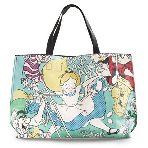 Alice in Wonderland Alice and Queen of Hearts Tote Purse