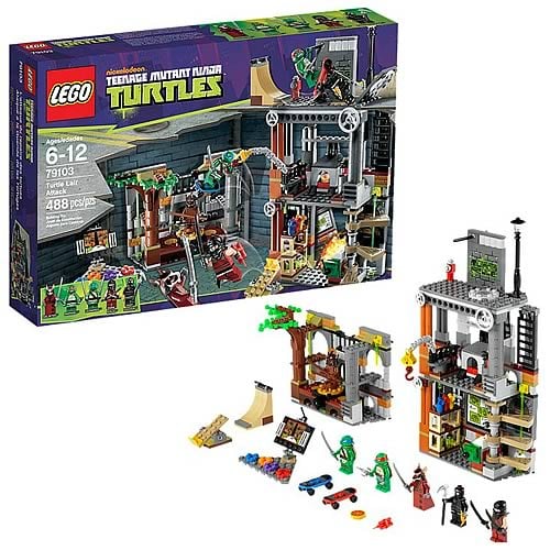 Image du Set LEGO promotion TMNT 79103 - Turtle lair attack