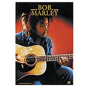 Bob Marley Acoustic Guitar Fabric Poster Wall Hanging