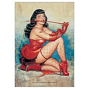 Bettie Page Red Devil Fabric Poster Wall Hanging