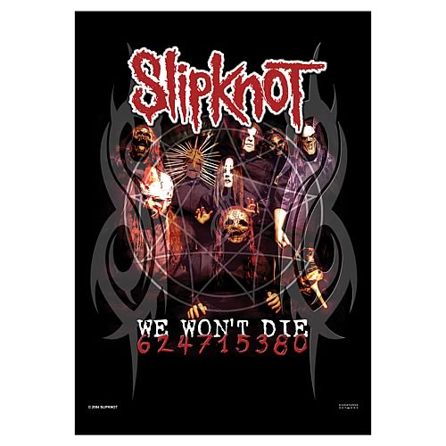 Slipknot Won't Die Fabric Poster Wall Hanging