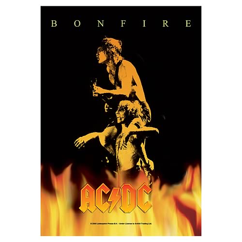 AC/DC Bonfire Fabric Poster Wall Hanging