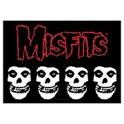 Misfits Multiple Classic Skull Fabric Poster Wall Hanging