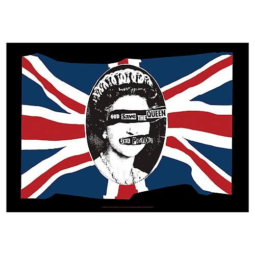 Sex Pistols God Save The Queen Fabric Poster Wall Hanging