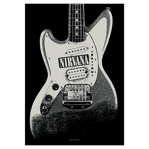 Nirvana Guitar Fabric Poster Wall Hanging