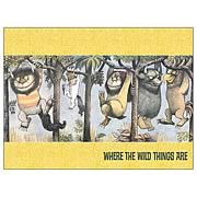Where The Wild Things Are Playing in Trees Fabric Poster