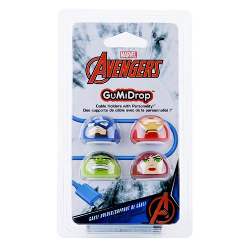 Avengers GumiDrop Cable Holder 4-Pack