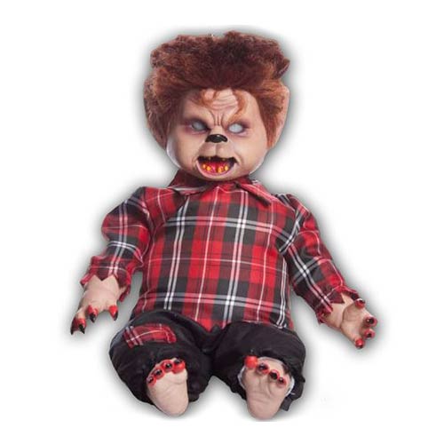Animated Baby Wolfboy Talking 20-Inch Halloween Decoration