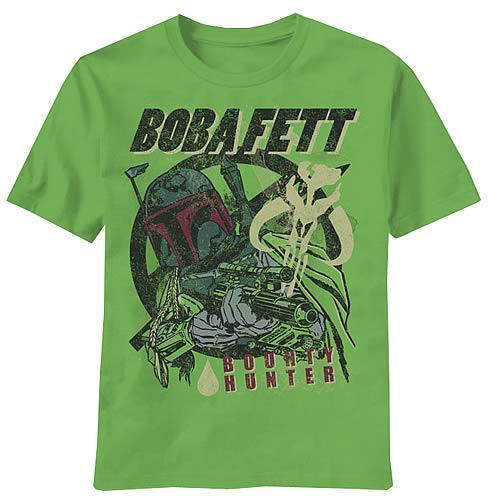 Star Wars Boba Fett Fetted Green T-Shirt