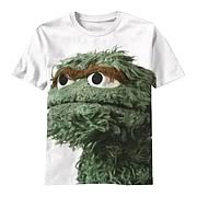 Sesame Street Big Photo Oscar T-Shirt