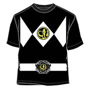 Mighty Morphin Power Rangers Black Uniform T-Shirt