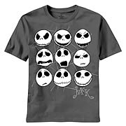 Nightmare Before Christmas Jacked Faces Black T-Shirt