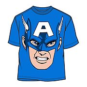 Captain America Face T-Shirt