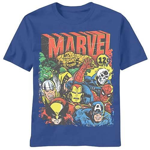 Marvel Squad Up Blue T-Shirt