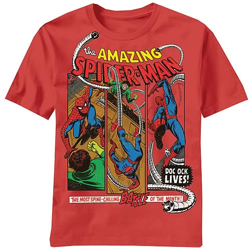 Spider-Man Ock Lives Red T-Shirt