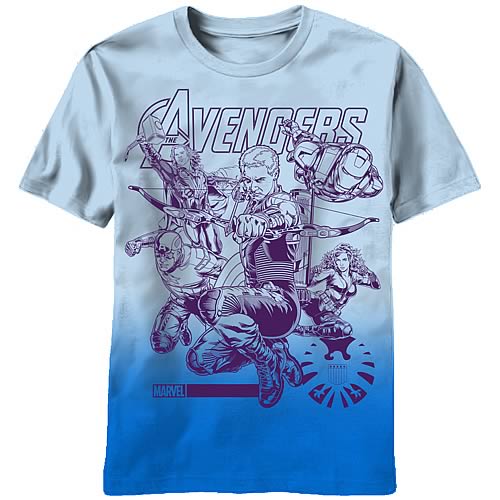 Avengers Impakted Blue T-Shirt