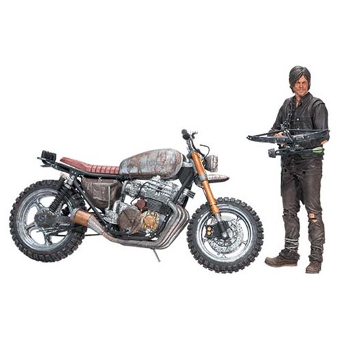 Walking Dead Daryl Dixon & Motorcycle Version 2 Deluxe Set