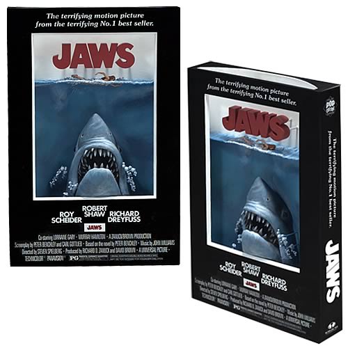 Jaws 3-D Movie Poster Sculpture