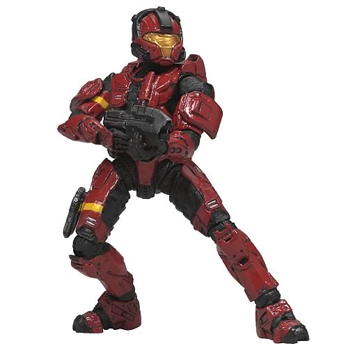 Halo 3 Series 2 Red CQB Spartan Soldier Action Figure