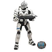 Halo Series 5 White Hayabusa Spartan Soldier Action Figure