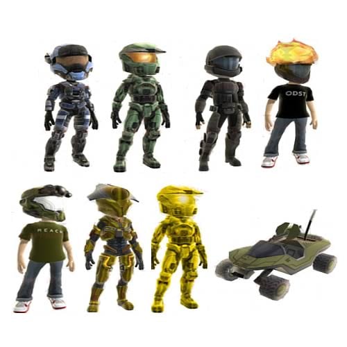 Halo Series 1 Xbox Live Avatar Mini Figures Random 3-Pack