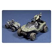 Halo Micro Ops Series 1 Warthog and Mongoose Mini Vehicles