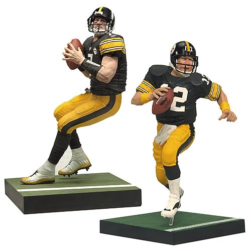 NFL Steelers Roethlisberger and Bradshaw Action Figures