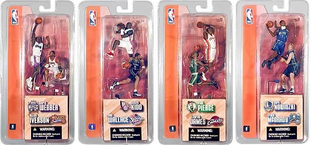 NBA 3-inch Series 1 Figures Set