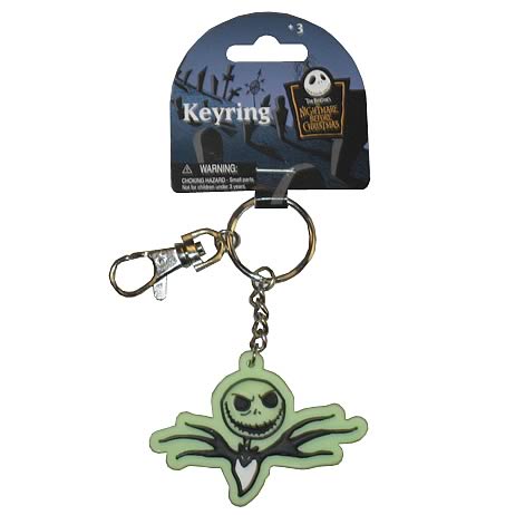 NBX Jack Skellington Glow in the Dark Laser Cut Key Chain