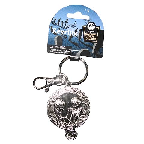 NBX Jack Skellington with Pumpkin Pewter Key Chain