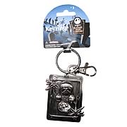 Key Chains > Nightmare Before Christmas - Celebrate Christmas and Halloween...any time of year! Stunning pewter key chain featuring Jack Skellington from  The Nightmare Before Christmas . Take Jack with you anywhere! Nightmare Before Christmas Double Jack Skellington Pewter Key Chain. This stunning pewter key chain features the one and only Jack Skellington, with a design inspired by a playing card! Give your keys some nightmarish style - order yours today! Measures about 2 1/2-inches tall x 2-inches wide x 1/8-inch deep.: Sizes 