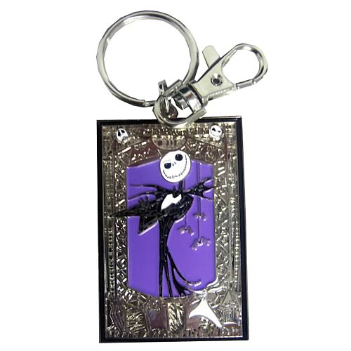 NBX Jack Skellington Portrait Color Pewter Key Chain