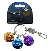 Key Chains > Nightmare Before Christmas - Celebrate Christmas and Halloween...any time of year! Stunning pewter key chain featuring Jack Skellington from  The Nightmare Before Christmas . Take Jack with you anywhere! Nightmare Before Christmas Jack Skellington Colored Heads Pewter Key Chain. This stunning color pewter key chain features the one and only Jack Skellington, in three bright and colorful charms. Give your keys some nightmarish style - order yours today!: Sizes 