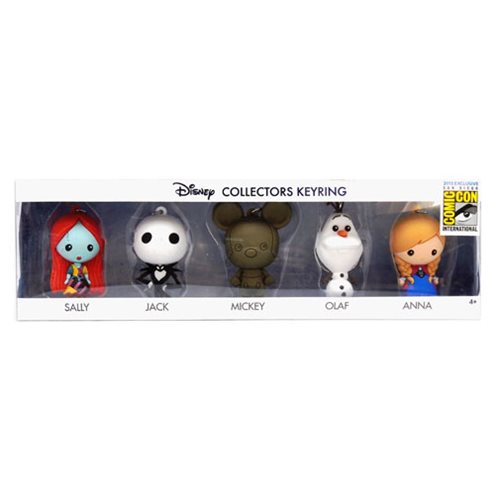 Disney 3D Foam Key Chain Collector 5-Pack - SDCC 2015