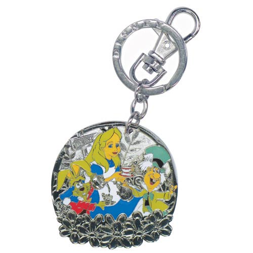 Alice in Wonderland Mad Tea Party Pewter Key Chain